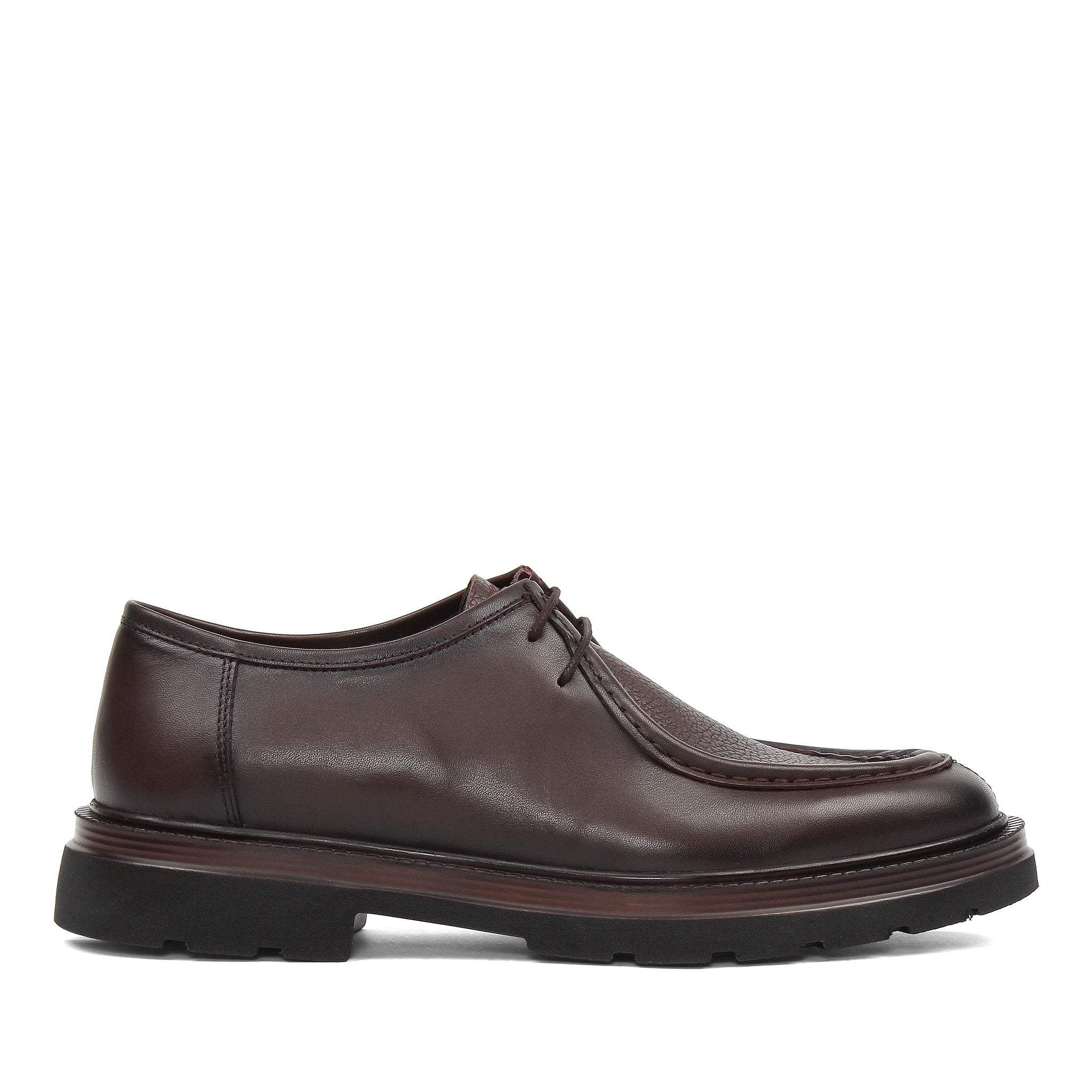 Men\'s Classic Leather Derby Shoes - Brown Premium Italian Leather Men main image 3