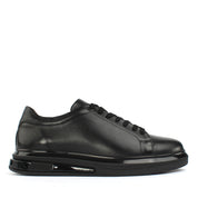 Men's Black Leather Sneakers (691-3417)