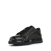 Men's Black Leather Sneakers (691-3417)