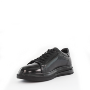 Herren Schwarze Lackleder Sneaker (691-3417)