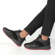 Men's Black Suede Sneakers (064-1027)