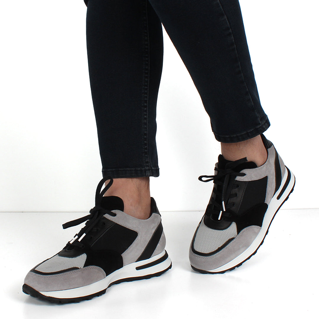 Herren Graue Wildleder-Sneaker (064-1030)