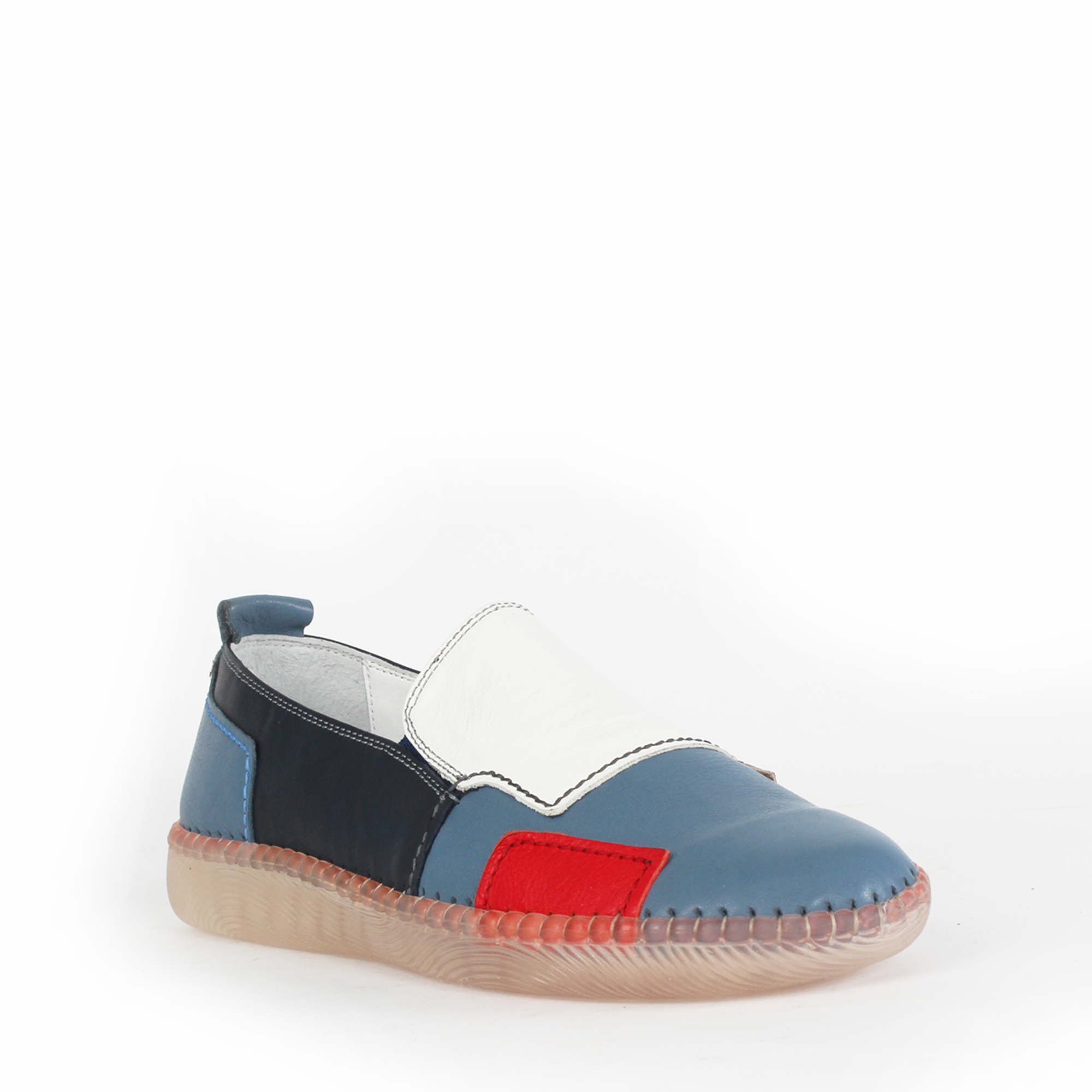 Damen Schwarze Ballerinas mit Multicolor-Akzenten (383-20901)
