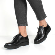Herren Schwarze Lackleder Sneaker (162-505)