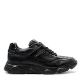 Herren Schwarze Leder Sneaker (406-4413)