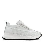 Damen Sneaker aus weißem Leder – Leicht & Bequem (686-29205)