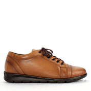Damen Hellbraune Leder-Freizeitschuhe für Herbst und Winter (376-20409)