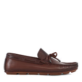 Herren Mokassins Braun – Klassische Leder Driving Loafer mit Schleife (764-5400)