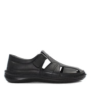 Herren Fischer-Sandalen Schwarz – Atmungsaktive Lederschuhe für den Sommer (763-5301)