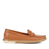 Celal Gültekin Damen Slipper aus Leder in Hellbraun (654-40301)