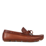 Herren Leder Mokassins Cognac – Klassische Driving Loafer mit Schleife (764-5400)