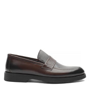 Men's Brown Leather Loafers with Sleek Design (747-4511)