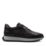 Herren Leder-Sneaker Schwarz (550-4736)