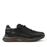 Herren Schwarze Casual-Schnürschuhe aus Leder (395-2800)