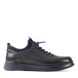 Herren Marineblaue Ledersneaker (550-4718)