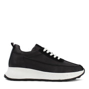 Sneaker aus schwarzem Leder – Leicht & Bequem (686-29205)