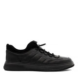 Herren Schwarze Leder Sneaker (550-4734)