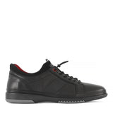 Herren Schwarze Ledersneaker (550-4714)
