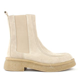Damen Beige Wildleder Stiefeletten (338-23414)