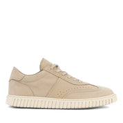 Herren Schnürsneaker aus beigefarbenem Nubukleder (448-1912)
