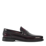 Herren Slipper aus burgunderfarbenem Lackleder – Elegante Loafer (747-4537)