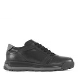 Herren Schwarze Leder Sneaker für Lässigen Komfort (406-4406)