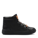 Damen Schwarze Leder Freizeitstiefel (748-31410)