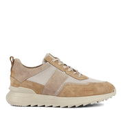 Herren Sneaker aus beigem Wildleder mit Mesh-Einsätzen (448-1913)