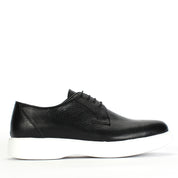 Herren Schwarze/Weiße Leder Sneaker (162-505)