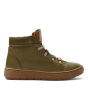 Damen Khaki Leder Freizeitstiefel (748-31410)
