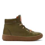 Damen Khaki Leder Freizeitstiefel (748-31410)