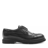 Herren Schwarze Leder Brogues (162-523)