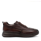 Herren Braune Leder Freizeit-Schnürschuhe (550-4742)