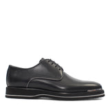 Herren Schnürschuhe aus schwarzem Leder mit EVA-Sohle (406-4421)