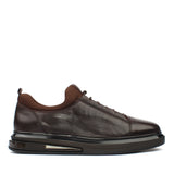 Herren Braune Sneakers mit Elastischem Verschluss