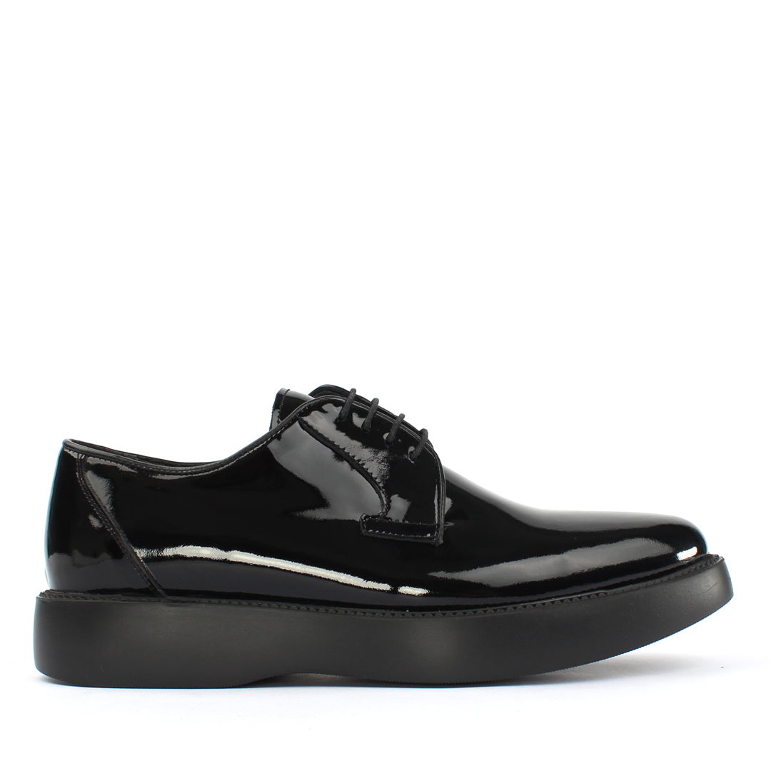 Herren Schwarze Lackleder Sneaker (162-505)