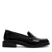 Damen Schwarze Lackleder Loafer (494-25828)