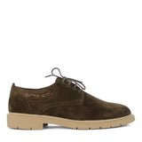 Herren Khaki Wildleder-Schnürschuhe für den Alltag (675-133)