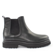 Men's Black Leather Chelsea Boots (395-2858)