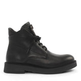 Damen Schwarze Lederstiefel (376-20436)
