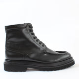 Herren Schwarze Lederstiefel mit Warmfutter (395-2863)