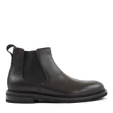 Herren Schwarze Leder-Chelsea-Stiefel mit Warmfutter (550-797)