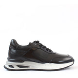 Herren Schwarze Leder-Sneaker mit EVA-Sohle (395-2859)