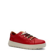 Damen Rote Leder Freizeit-Sneaker zum Hineinschlüpfen (748-31406)