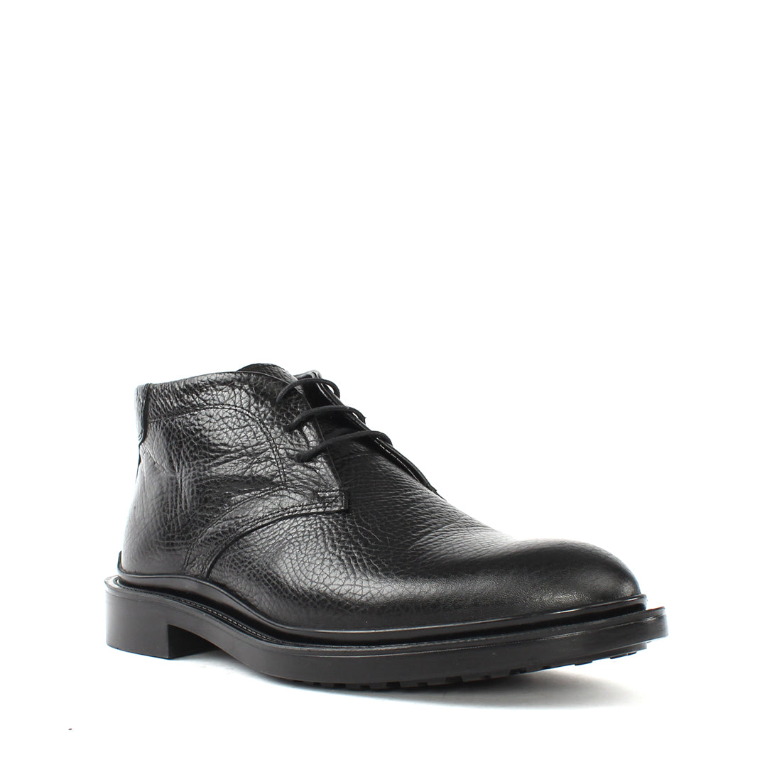 Men's Black Leather Boots (555-2619)