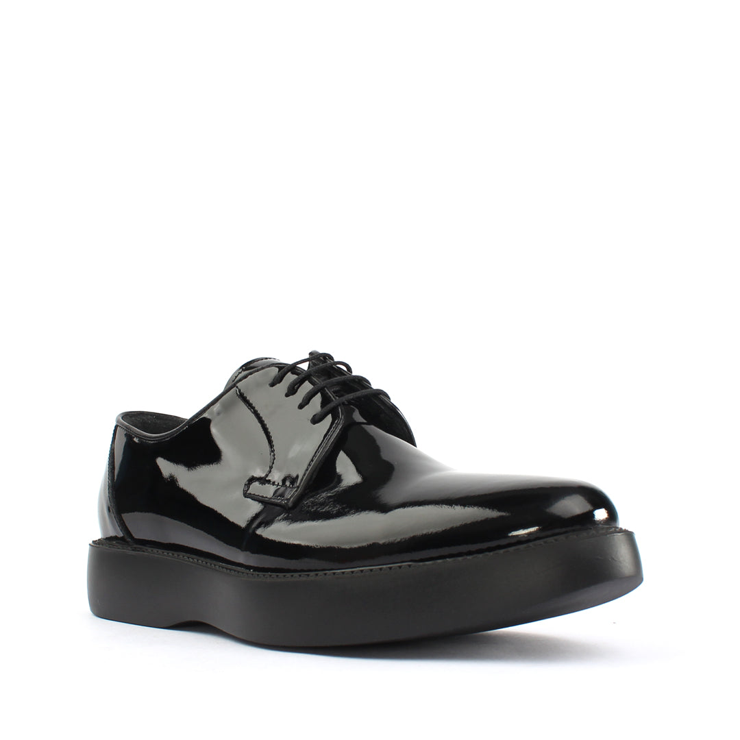 Herren Schwarze Lackleder Sneaker (162-505)