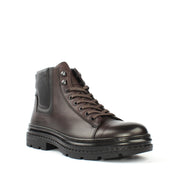 Herren Braune Leder-Boots mit robustem Design (550-709)