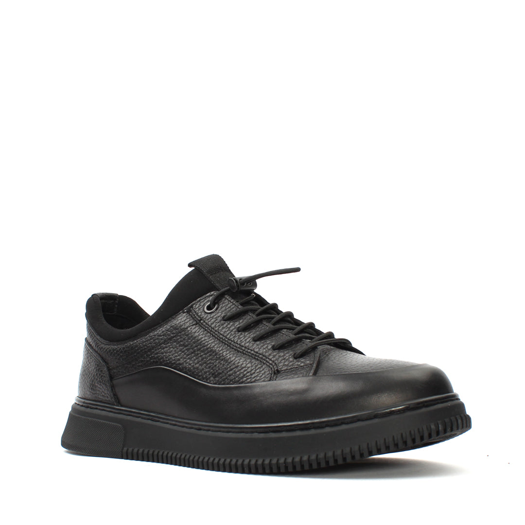 Herren Schwarze Casual Schuhe aus Leder (550-756)