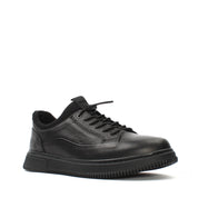 Herren Schwarze Casual Schuhe aus Leder (550-756)