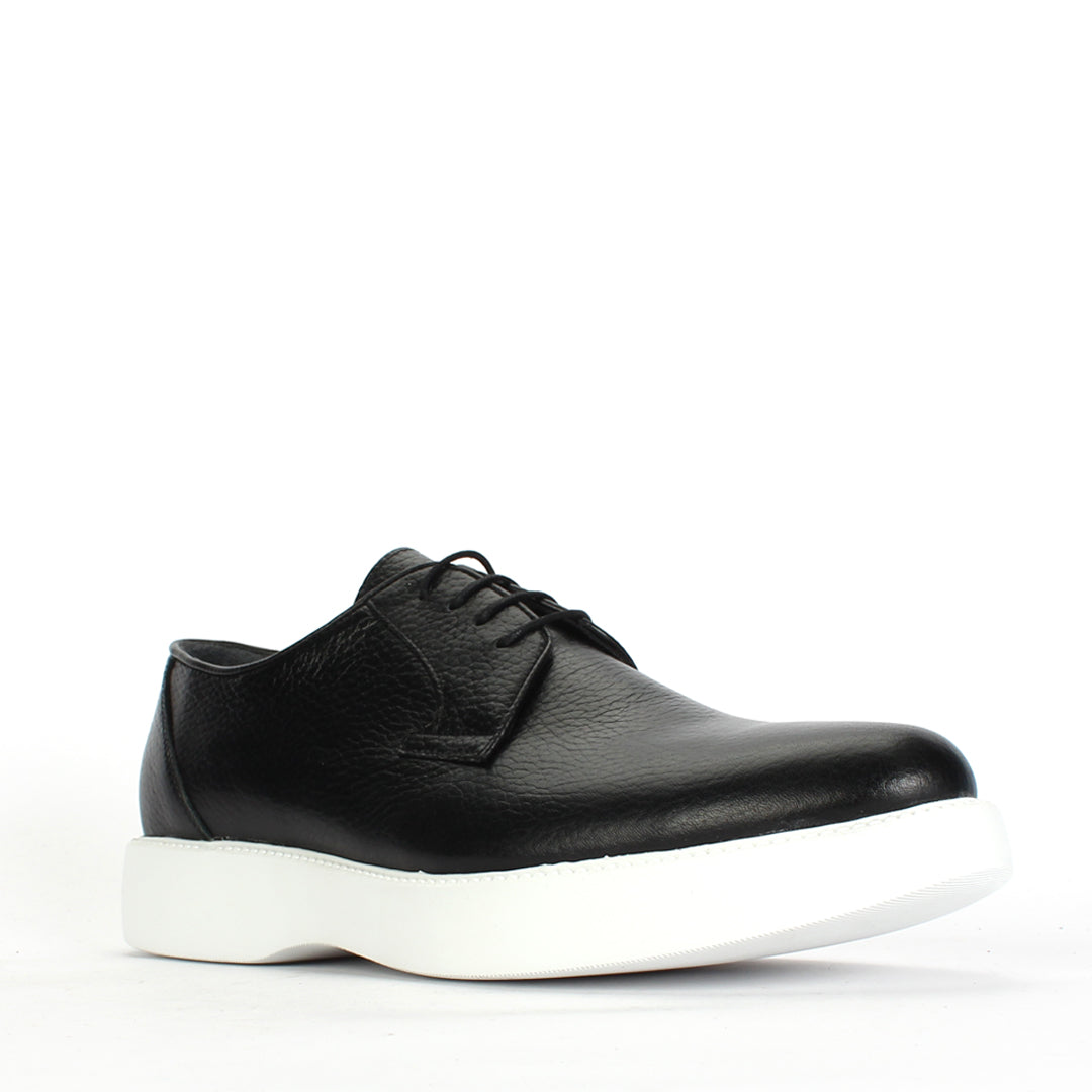 Herren Schwarze/Weiße Leder Sneaker (162-505)